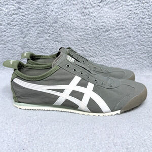 Onitsuka Tiger Mexico 66 Mens Size 9.5 Slip-On Sneakers Shoes Green White